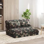 vidaXL Vloerstoel Leger Groen 110 x 82 x 55 cm Stof, Verzenden, Nieuw