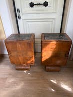 Nachtkastje (2) - Hout - Nachtkastjes in Art Deco-stijl, Antiquités & Art