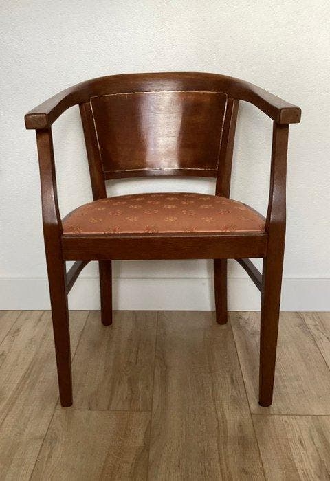 Thonet - Fauteuil - Satin, Chêne - Fauteuil / Chaise de, Antiquités & Art, Art | Objets design