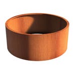 Cortenstaal plantenbak  Ø150x60cm - Zonder bodem, Tuin en Terras, 100 cm of meer, Rond, Nieuw, Metaal