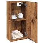 vidaXL Badkamerkast wandgemonteerd 32x20x67 cm oud, Verzenden, Nieuw