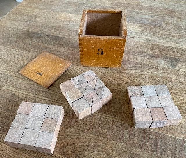 Houten blokjes in houten doosje 5, Boeken, Schoolboeken, Verzenden