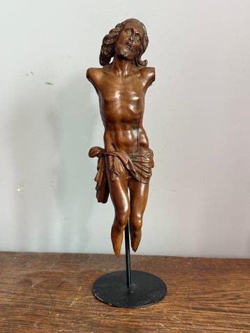 In de stijl van Georg Petel - sculptuur, Cristo vivo - 28 cm