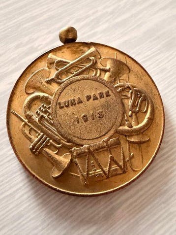Penning - Médaille Luna Park 1913 - Instruments de musique -