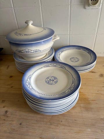 Digoin-Sarreguemines - Tafelservies voor 12 - Arroux -, Antiquités & Art