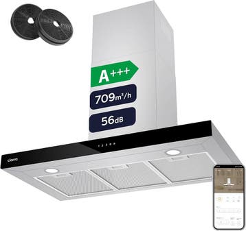 Ciarra Wifi Afzuigkap 90cm | Retour Deal | Nu 35% goedkoper, Verzenden, Wandschouwkap