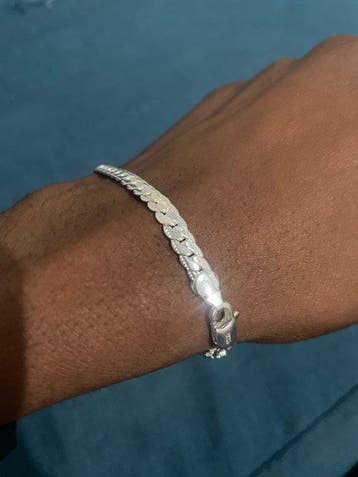 Zonder minimumprijs - Armband Zilver - Zegel/Relief, Nieuw