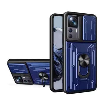 Xiaomi 14T Pro - Card Slot Hoesje met Kickstand en Camera, Verzenden