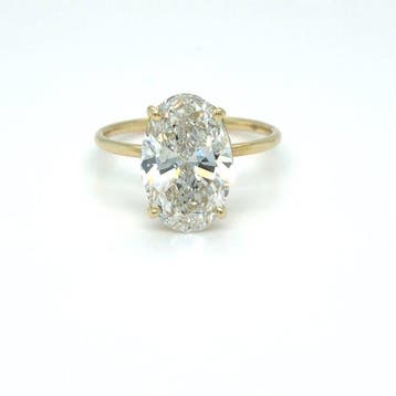 Zonder minimumprijs - Ring - 14 karaat Geel goud - 3.08ct., Handtassen en Accessoires, Ringen, Nieuw