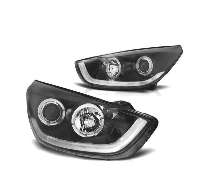 PHARES POUR HYUNDAI IX35 10-13 TUBE LIGHT FOND NOIR, Autos : Pièces & Accessoires, Éclairage, Envoi