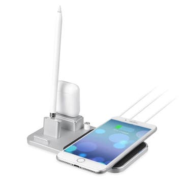 DrPhone SDO1 4-in-1 Oplaadstation – Draadloze Oplader, Verzenden