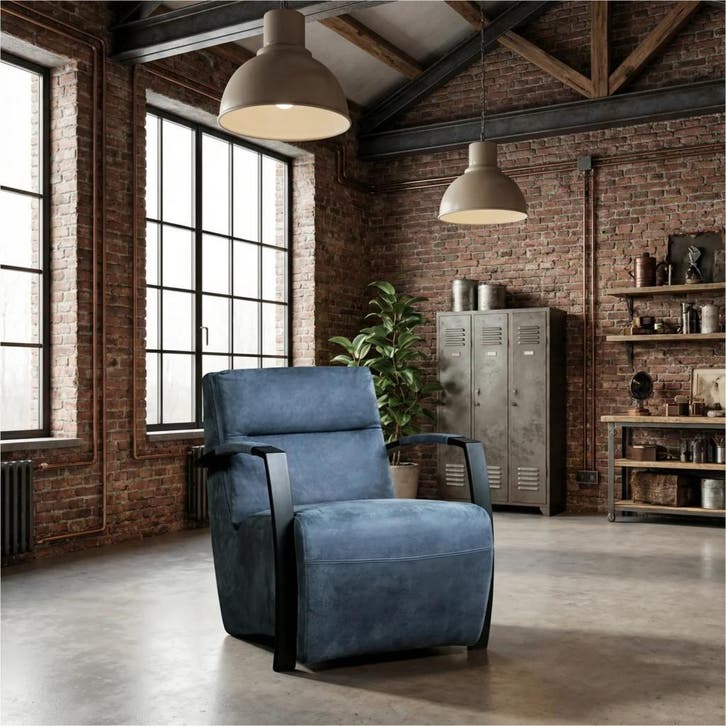 Leren fauteuil Arrival, Huis en Inrichting, Fauteuils, 50 tot 75 cm, 75 tot 100 cm, Nieuw, Leer, Ophalen of Verzenden