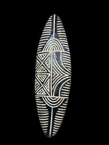 Zulu schild - Zoulou-82cm (Zonder minimumprijs), Antiek en Kunst, Kunst | Niet-Westerse kunst