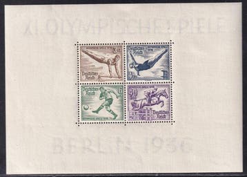 Duitse Rijk 1936 - Blokuitgiften: Olympische spelen. -, Gestempeld