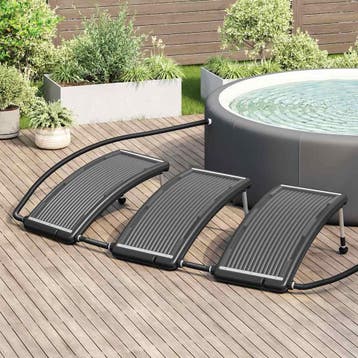 vidaXL Zwembadverwarmingspaneel solar 3 st gebogen 110x65 cm, Verzenden