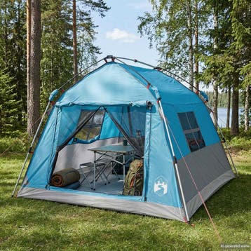 vidaXL Instanttent waterdicht 2-persoons Blauw, Verzenden