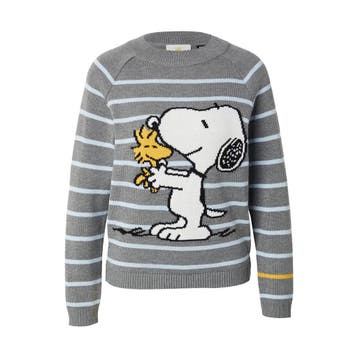 Princess goes Hollywood • grijze Snoopy trui • 36, Verzenden