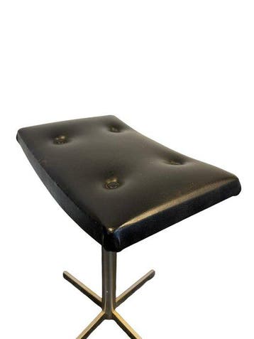 Stoel - Metaal, Synthetisch leder - Vintage kruk