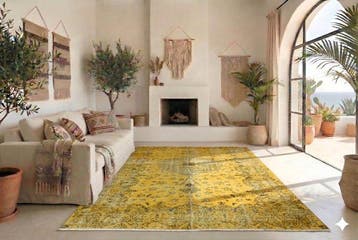 Jaune vintage - Tapis - 260 cm - 170 cm - avec certificat, Nieuw