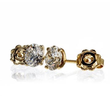 Sans prix de réserve - Boucles doreilles - 14 carats Or, Handtassen en Accessoires, Oorbellen, Nieuw