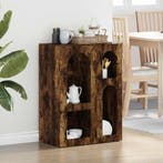 vidaXL Dressoir Rook Eiken 59 x 35 x 80.5 cm Bewerkt hout, Verzenden