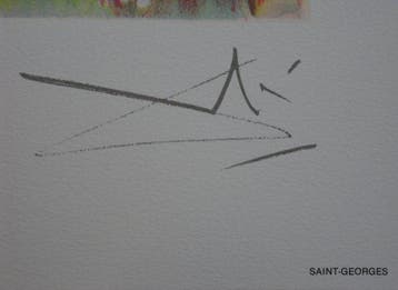 Salvador Dali (1904-1989) - Saint Georges, Antiek en Kunst