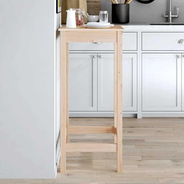vidaXL Bartafel 50x50x110 cm massief grenenhout, Huis en Inrichting, Verzenden, Nieuw