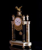 Portico klok - Déstigny à Paris Empirestijl - Verguld brons