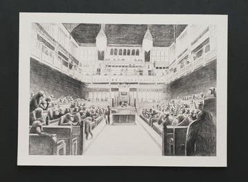 Mason Storm (1966) - Monkey Parliament I (Banksy inspired)