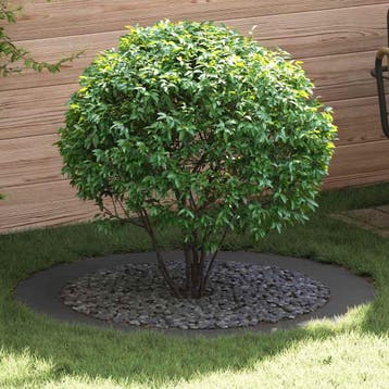 vidaXL geschikt voor vlakke boomringen 5 st Zwart Ø90/120 cm, Verzenden, Nieuw