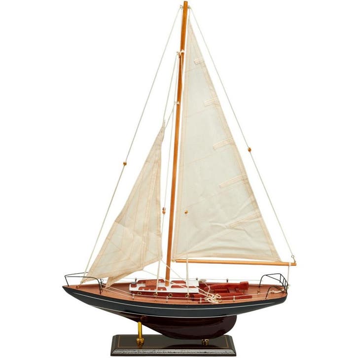 Zeilboot Model 45cm Donkerblauw, Hobby en Vrije tijd, Modelbouw | Boten en Schepen, Nieuw, Ophalen of Verzenden