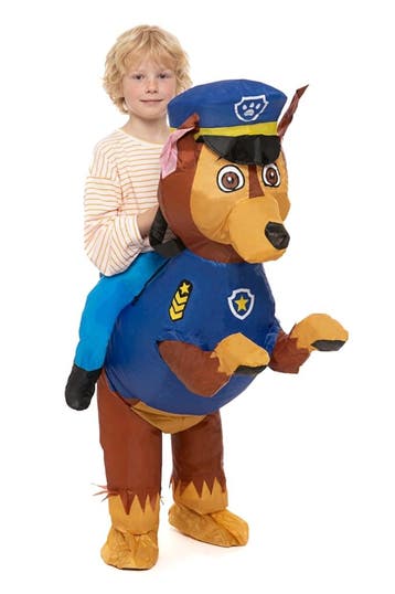 KIMU® Opblaas Kostuum Kinderen Patrol Paw Zittend Op Politie, Ophalen of Verzenden, Nieuw