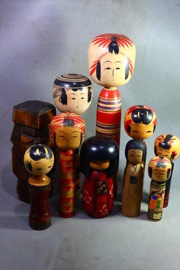 Bois - Sosaku Kokeshi Doll (10) - Période Shwa (1926–1989)