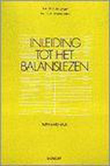INLEIDING TOT HET BALANSLEZEN 9789014054018 W.J. de Langen, Verzenden, W.J. de Langen