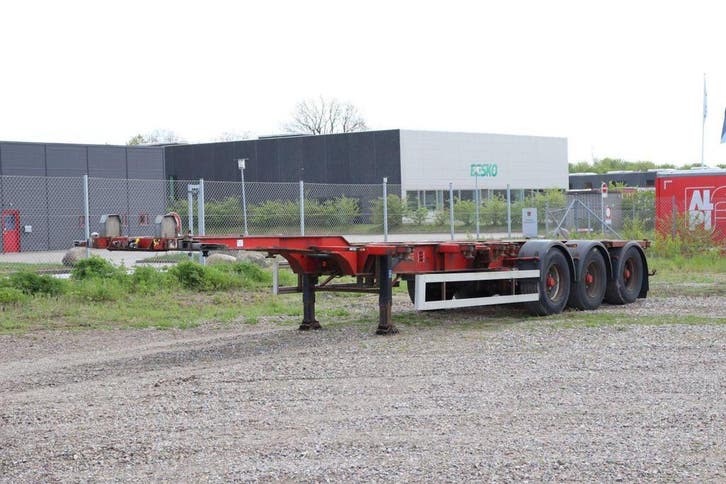 Veiling: Containerchassis HFR 39000kg 2008, Autos, Camions, Enlèvement