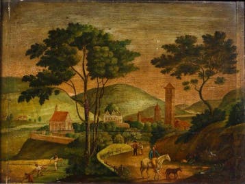 Continental School (XVIII-XIX) - Idyllic Bucolic Landscape