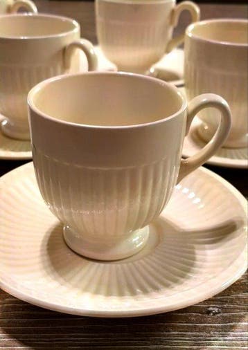 Wedgwood - Koffieservies voor 6 (6) - Creamware - Edme