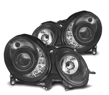 Phares Led Daylight Pour Mercedes E W211 06-09 Fond Noir, Autos : Pièces & Accessoires, Éclairage, Verzenden