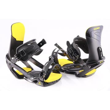 L snowboard bindingen SALOMON UNITE, black/yellow (NIEUWE), Verzenden