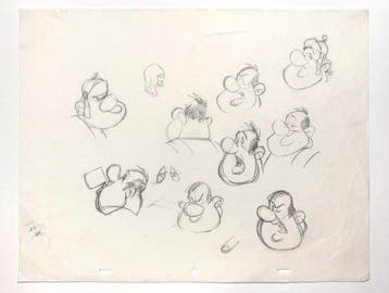 Astérix in Britain : Originele karaktermodelsheet van