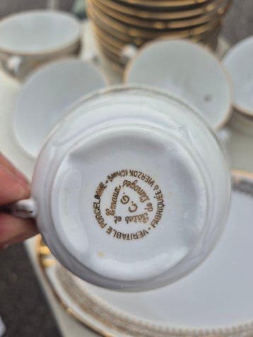 C.G. de Limoges - Plateau de service (12) - Porcelaine -