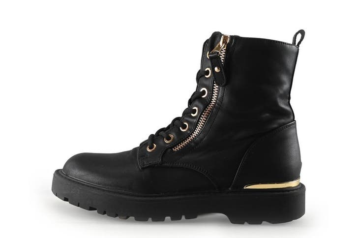 Graceland Veterboots in maat 38 Zwart, Kleding | Dames, Schoenen, Zwart, Gedragen, Overige typen, Verzenden