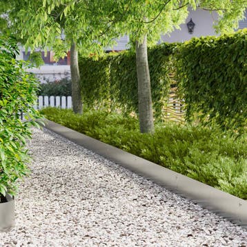 vidaXL Gazonrand 10 st 103 x 25 cm Staal zilver, Verzenden, Nieuw