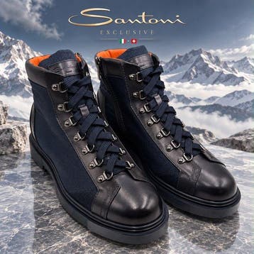 Santoni - Rubber laarzen - Maat: EU 46 - Nieuw in doos, Nieuw