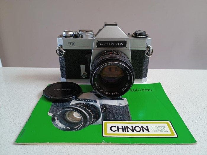 Chinon CX / CS-4 / 3 prime lenzen M42-vatting Single lens, Audio, Tv en Foto, Fotocamera's Analoog