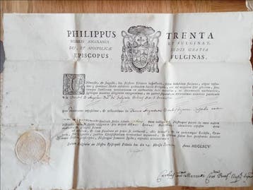 Relique (5) - Papier filigrané - 1750-1800 - Lot de 5