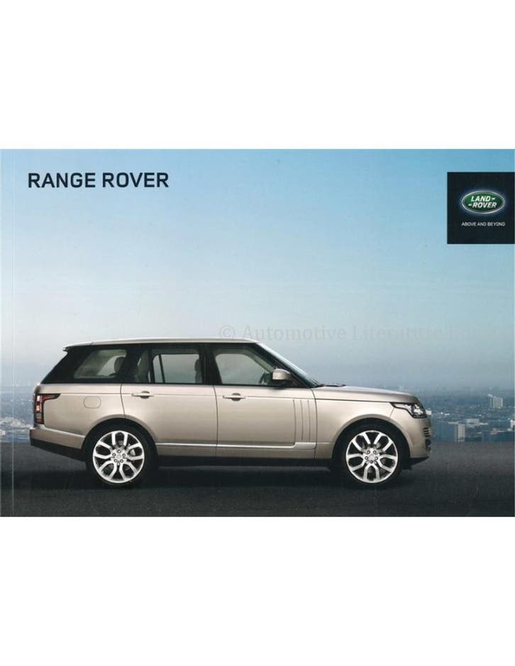 2014 RANGE ROVER BROCHURE DUITS, Boeken, Auto's | Folders en Tijdschriften