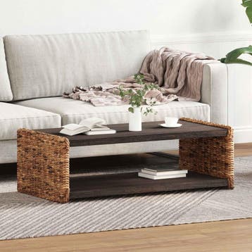 vidaXL Salontafel Naturel 110 x 55 x 35 cm Massief, Huis en Inrichting, Tafels | Salontafels, Verzenden, Nieuw