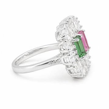 Sans prix de réserve - Bague Plaqué or Tourmaline - Diamant, Bijoux, Sacs & Beauté, Bagues