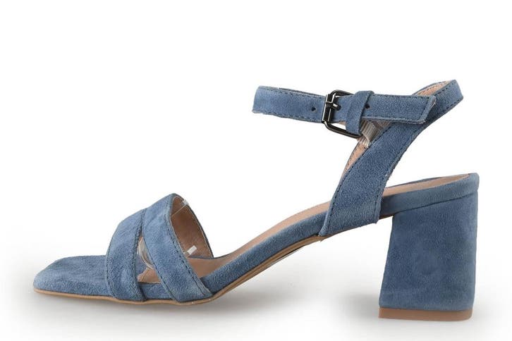 Manfield Sandalen in maat 37 Blauw, Kleding | Dames, Schoenen, Blauw, Gedragen, Sandalen of Muiltjes, Verzenden